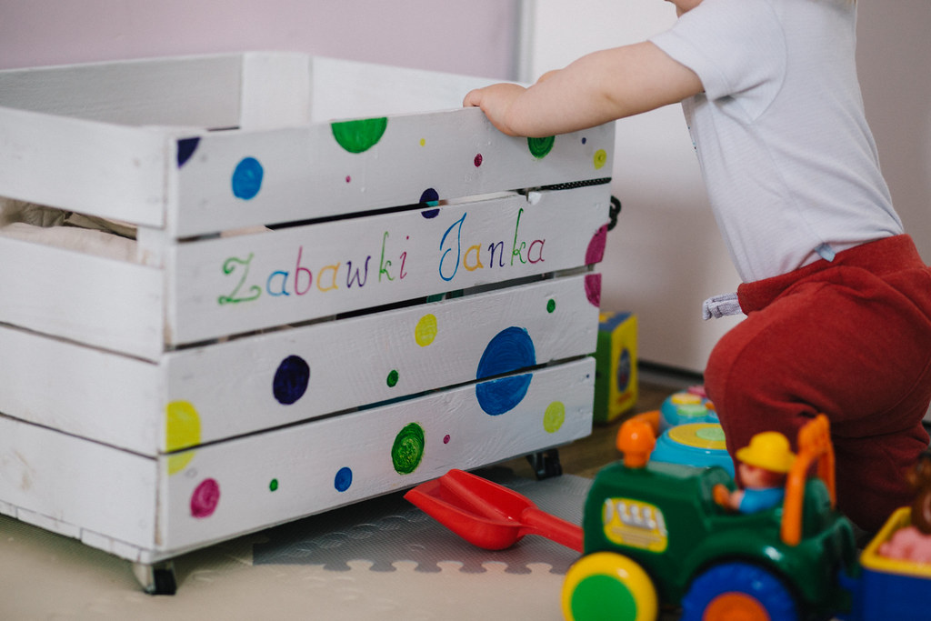 Children enjoying a bright early years learning activity